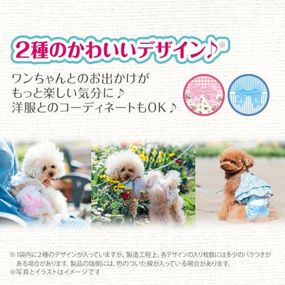 <a href="https://www.qoo10.jp/gmkt.inc/Search/brand.aspx?brandno=124379" target="_blank" class="title_brand" id="btn_brand" title="マナーウェア">マナーウェア</a>マナーウェア 犬用 おむつ 女の子用 Sサイズ 小型犬用 ピンクリボン 青リボン 288枚 （36枚