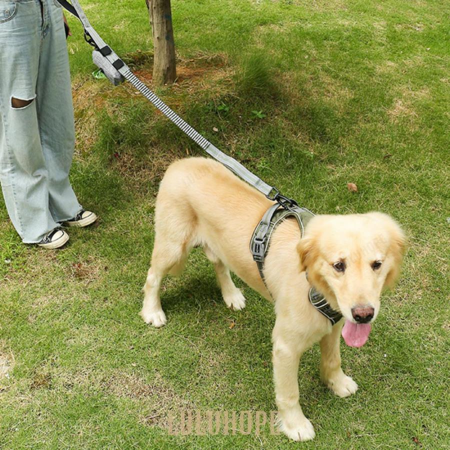 大型犬 伸縮リード 犬用 おしゃれ 散歩リード 持ちやすい 大型犬 弾力設計 リード 中型犬 中型犬 ソフトハンドル 車載用 反射機能 ドッグ訓練リード