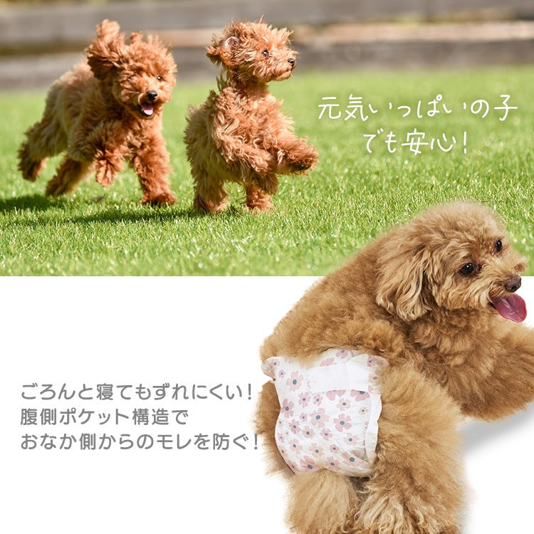 <a href="https://www.qoo10.jp/gmkt.inc/Search/brand.aspx?brandno=49458" target="_blank" class="title_brand" id="btn_brand" title="アイリスオーヤマ">アイリスオーヤマ</a>【公式】6袋まとめ買い／ ペットオムツ 最大4回分吸収 超小型犬 中型犬 ペット用 紙おむつ 猫 介護 粗相 生理 マナー PitaFit NPD * 送料無料