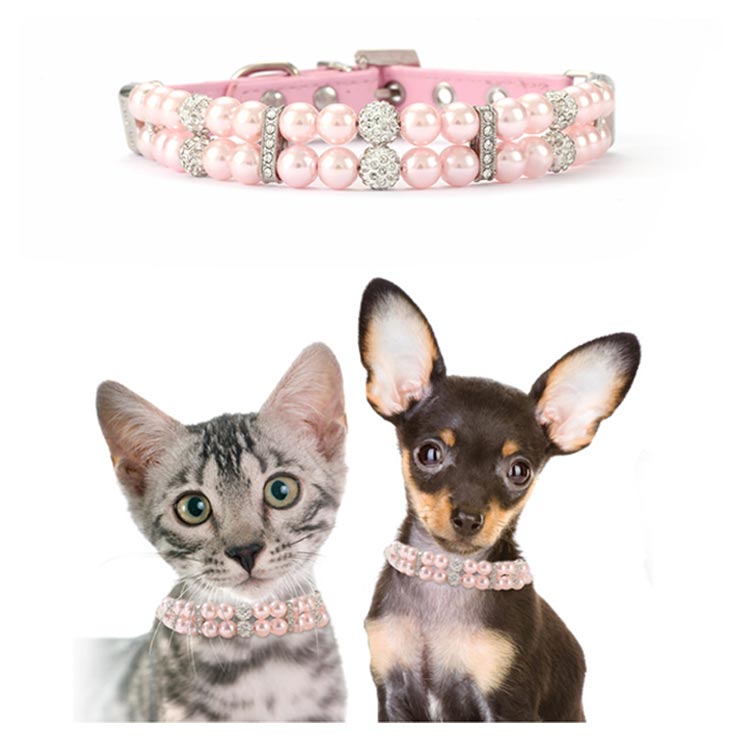 【送料無料】犬 首輪 おしゃれ かわいい おすすめ パール調 パール ビーズ 猫用首輪 犬散歩グッズ 可愛い 首輪犬 中型犬首輪 子犬 小型犬 中型犬 犬の首輪 犬用首輪 犬首輪 散歩 グッズ 愛犬