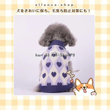 犬 服 冬 セーター いぬのふく ドッグウェア ニットセーター 犬の服 秋 冬 ノースリーブ防寒 暖かい 可愛い おしゃれ 和風 小型犬 中型犬 大型犬