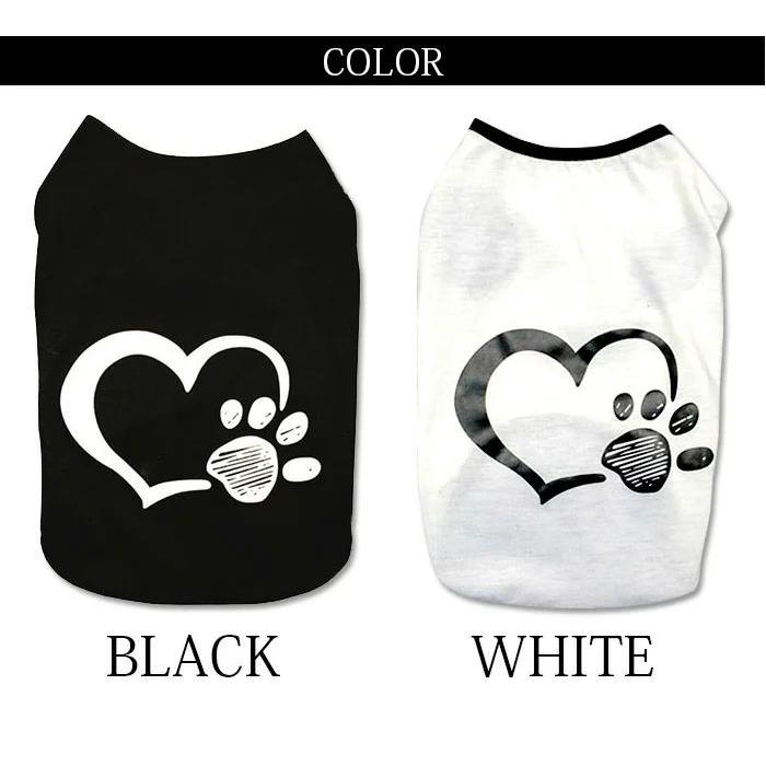新商品プロモーション，数量限定 犬 猫 服 ウェア ペット ドッグ ドッグウェア ハート 肉球 小型犬 中型犬 タンクトップ犬 猫