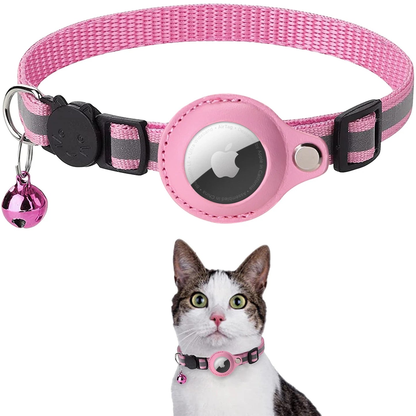 猫 首輪 エアタグケース gps 追跡 反射 犬 ペット用品 散歩 脱走防止 迷子 発見機 通院 災害 避難 安全対策