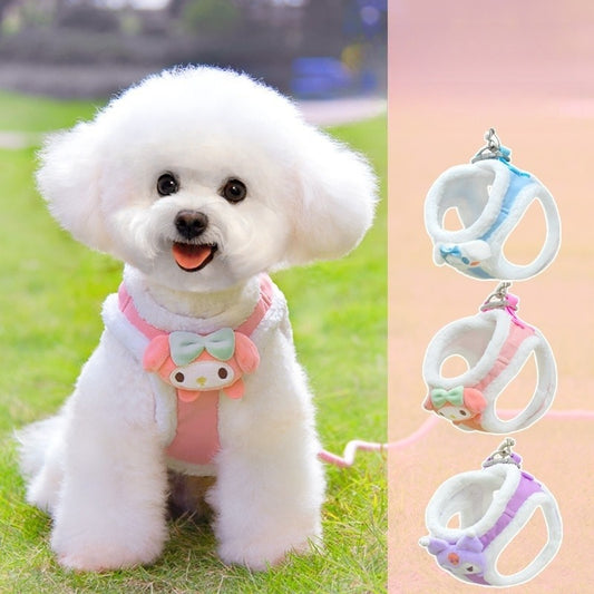 お出かけ シンプル 犬用ハーネス お散歩 犬 おしゃれ 犬用 胴輪 ハーネス 85 ネコ用ハーネス 2点セット 小型犬 軽量 ペットハーネス ペット用品 リーシュ 猫用 簡単装着 中型犬 リード ハー