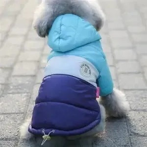 犬服 服 フード付きダウン風ジャケット ジャケット コート おしゃれ かわいい 小型犬 保温 防寒 やわらか あったか 犬用 犬の服 犬 服 ペット服 ドッグウェア997