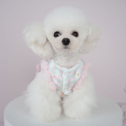 犬服秋冬新作 犬服 チェック柄 くま いちご スカート 猫 かわいい あったか スカート