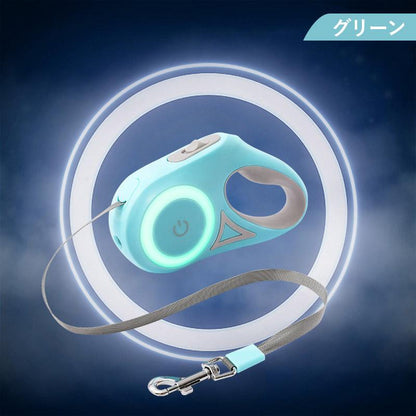 3日以内に出荷 2025新品 3m / 5m LEDライト フレキシリード 小型犬用 中型犬用 大型犬用 テープ/コード 耐久性 頑丈 安全 伸縮リード フレキシ ペット用品 犬用品3m /