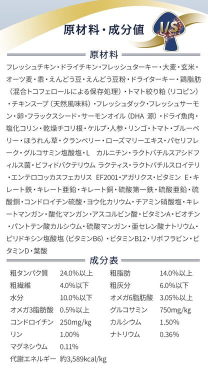 <a href="https://www.qoo10.jp/gmkt.inc/Search/brand.aspx?brandno=110621" target="_blank" class="title_brand" id="btn_brand" title="artemis">artemis</a>アガリクス I/S 中粒 6.8kg【国産鹿肉ジャーキー20g付き】