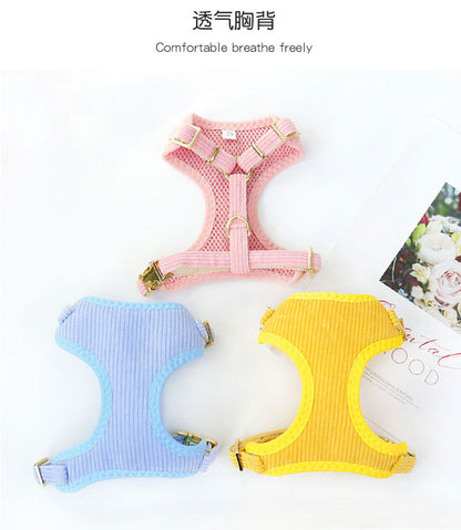ペット用品 中型犬 2点セット ペットハーネス おしゃれ ハーネス 犬用 軽量 簡単装着 胴輪 ハーネスリードセット 犬用ハーネス お出かけ シンプル 66 お散歩 犬 猫用 小型犬 ネコ用ハーネス