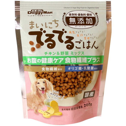 <a href="https://www.qoo10.jp/gmkt.inc/Search/brand.aspx?brandno=25753" target="_blank" class="title_brand" id="btn_brand" title="ドギーマン">ドギーマン</a>まいにちでるでるごはん お腹の健康ケア 食物繊維プラス 200g