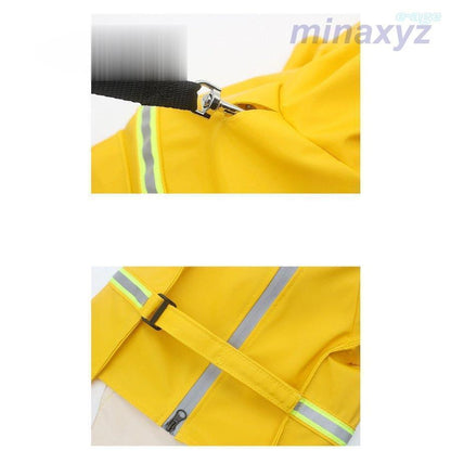 犬 レインコート レインポンチョ カッパ レイングッズ ペット用品 ペット服 犬用 フード付き 防水加工 防風 大型犬用 中型犬 着せやすい かわいい ペット雨具