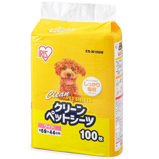 アイリスオーヤマ ペットシーツ 超薄型 ホワイト ワイド100枚