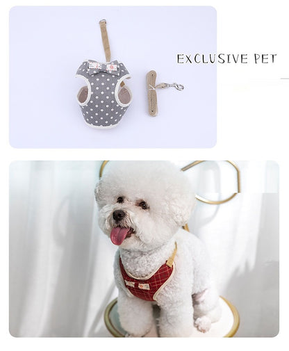 【3日以内に出荷】ハーネス 犬 リード付 ペット ソフトハーネス 胴輪 メッシュ素材 ベスト 小型犬 中型犬 大 ペット