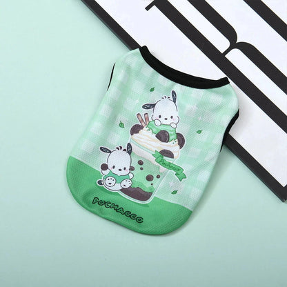 史上最強セ一ル激壳れ人気商品サンリオ超人気 ペット かわいい チョッキ 洋風超萌猫犬 夏の涼しげ服 サンリオシリーズ キティ 通気服