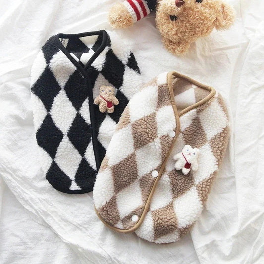メガ割 3日で出荷人气新作との犬服テディボーミペットのコキシナレビーベア暖かい可愛らしい アウター 暖かい韓国ファッション