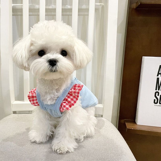 新作入荷 犬 服 犬服 春 秋 ペット服 小さな子犬の犬の服木のイヤリングスリングキャットベストペット服伸縮性のある猫の服