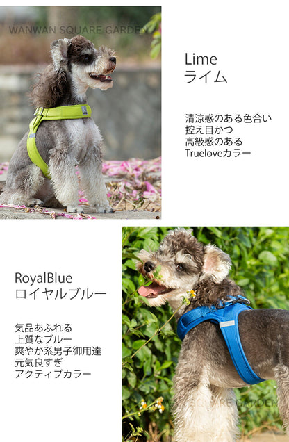 小型犬 可愛い クッション 中型犬 ライト＆ソフトハーネス 胴輪 メッシュ 立体構造 犬 ハーネス Truelove 痛くない 軽い ブランド 全13色 ハーネス