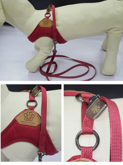 ハーネスリード ペット用品 犬 小型犬 2点セット お散歩 お出かけ アウトドア カジ