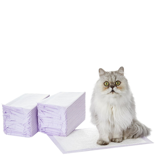 Amazonベーシック 猫用トイレシート 40枚セット 無香パープル