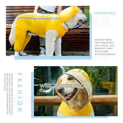中型犬 大型犬用レインウェア 犬用のレインコート ペットレインコート 雨具ウェア ドッグウェア レイングッズ 雨カッパ レインウエア 防風防水 防雪防塵 ペット