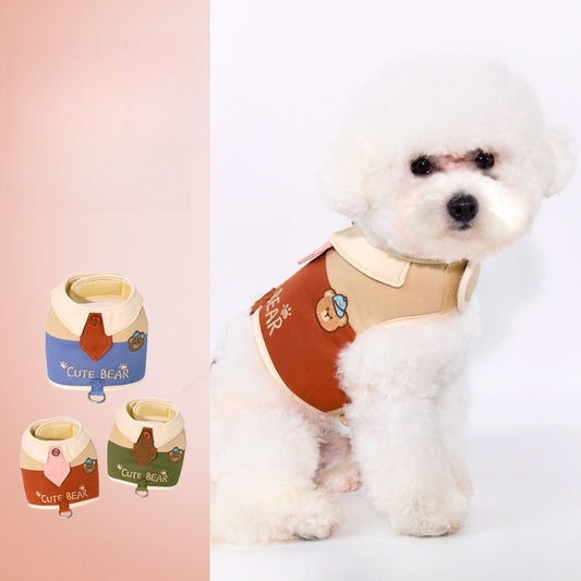 シンプル リード お出かけ ペット用品 おしゃれ 犬 小型犬 猫用 お散歩 中型犬 犬用ハーネス 胴輪 ネコ用ハーネス 47 ハーネスリードセット 軽量 犬用 2点セット ペットハーネス リーシュ ハ