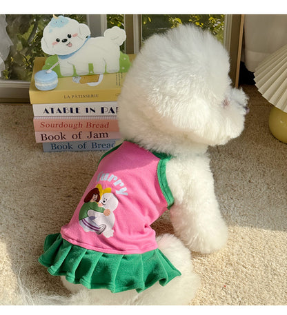 [犬 服]犬 洋服 ins人気商品 ペット 猫 犬 服 夏 薄手 小型犬 子猫 春夏服 かわいい サスペンダー