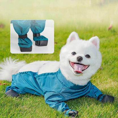 犬用レッグカバー 犬用レッグカバー 防水 脱げない サスペンダー付き防水犬用ブーツ 犬服 人気沸騰新柄追加 レインパンツ 調節可能 犬 滑り止め サスペンダー付き 屋外