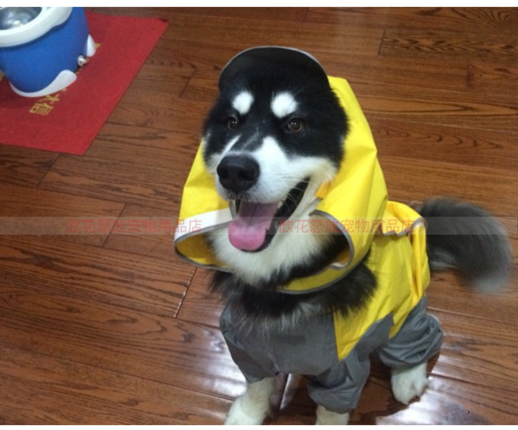 人気ペット マッキントッシュ 中型犬 大型犬 防水 4本足 マッキントッシュ 犬 フード付き マッキントッシュ