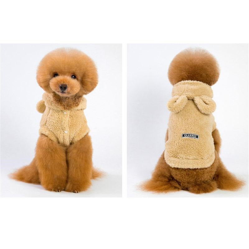 大人の魅力 犬服 ペットウェア 犬の服 厚手 パーカー ペット服 ドッグウェア ペット用品 可愛い 暖かい 秋冬春 裏ボア 防寒 モコモコ ふわふわ 散歩