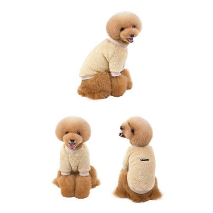 2025秋冬新作 犬服 ペット ドッグウェア 犬の服 Tシャツ トレーナー ボア 無地 もこもこ モコモコ ペット用品 わんこ わんちゃん ドッグ 洋服 秋冬 秋服 冬服 防寒 小型犬 中型犬 新