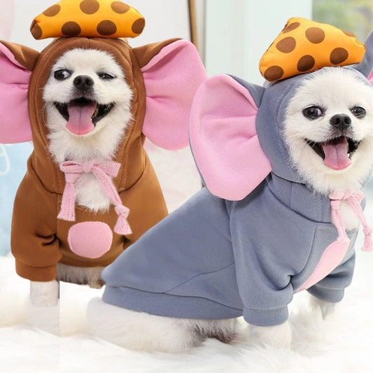 犬の服 かわいい犬の衣装 ハロウィン 仮装舞踏会 子ネズミとチーズ