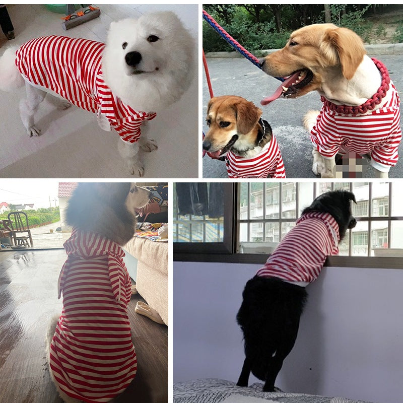 【輸送費無料】大型犬服夏サモイドゴールデンレトリバーラブラドール多角形羊飼い中型大型犬春と夏の薄いベスト