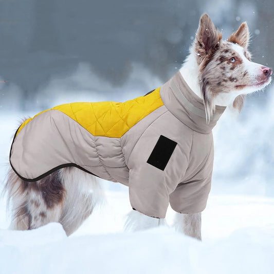 ペット服 犬服 ドッグウェア ダウンジャケット 大型犬防寒 秋冬 ワンちゃん服 大型犬 保温 防水 犬のコート 中綿ジャケット 裏起毛 二つ足 冬 暖かい服 愛犬用