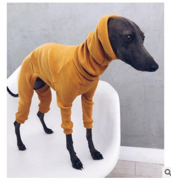 メガ割 タートルネック ドッグウェア ペットウェア 袖あり 中型犬 大型犬 パジャマ イタグレ サルーキ 犬 服 ック スリムフィット 長袖 tシャツ カットソー 部屋着 あったか