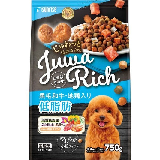 <a href="https://www.qoo10.jp/gmkt.inc/Search/brand.aspx?brandno=26472" target="_blank" class="title_brand" id="btn_brand" title="マルカン">マルカン</a>じゅわリッチ 黒毛和牛地鶏入り 低脂肪 750g