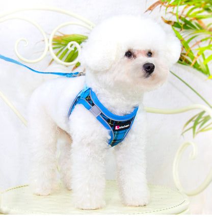 簡単装着 シンプル リーシュ ペット用品 お出かけ 軽量 犬 犬用 おしゃれ リード 猫用 お散歩 ハーネスリードセット ハーネス 46 2点セット 中型犬 胴輪 ペットハーネス ネコ用ハーネス 犬用