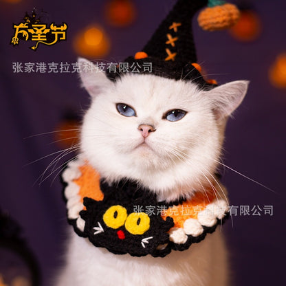 ねこ/犬用品 首輪マフラー サンタマフラー ハロウィンギフト プレゼント お祝い 大人気 着脱簡単 可愛い 散歩 旅行 撮影用 ペット服 記念撮影 INS tiktok かわいい ペット用品 ペット