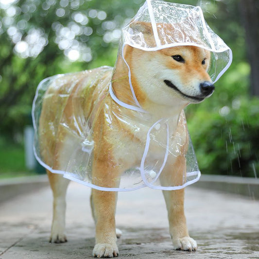 犬用レインコート ペットレインコート カッパ ポンチョ 小型犬 中型犬 大型犬 柴犬 耐水性 雨の日 梅雨対策 透明な合成樹脂