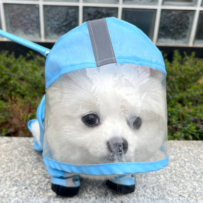 人気リーシャブル子犬犬4本足マッキントッシュ防水オールインワン足付き小型犬