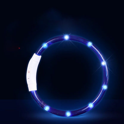 光る首輪 犬用 点灯 led USB充電式 LED光る首輪 LEDライト首輪 散歩 防水 軽量 猫 ワンちゃんの安全対策 サイズ調整可 発光首輪 事故防止 ペット用 小型犬 中型犬 母の日 S M L