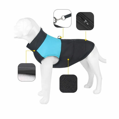 【輸送費無料】一番安い 犬服中綿ダウンジャケット 小型犬 暖かい アウター ハーネス 犬の服 秋冬 犬服 袖なし ドッグウェア いぬ チワワプードル柴犬防風 中型犬大型犬 背中開き 冬用 着せやすい