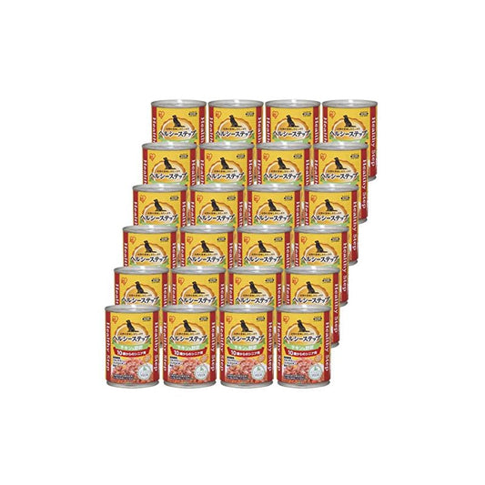 【即納】アイリスオーヤマ ヘルシーステップ 10歳以上用チキン&野菜 犬用 375g24個セット