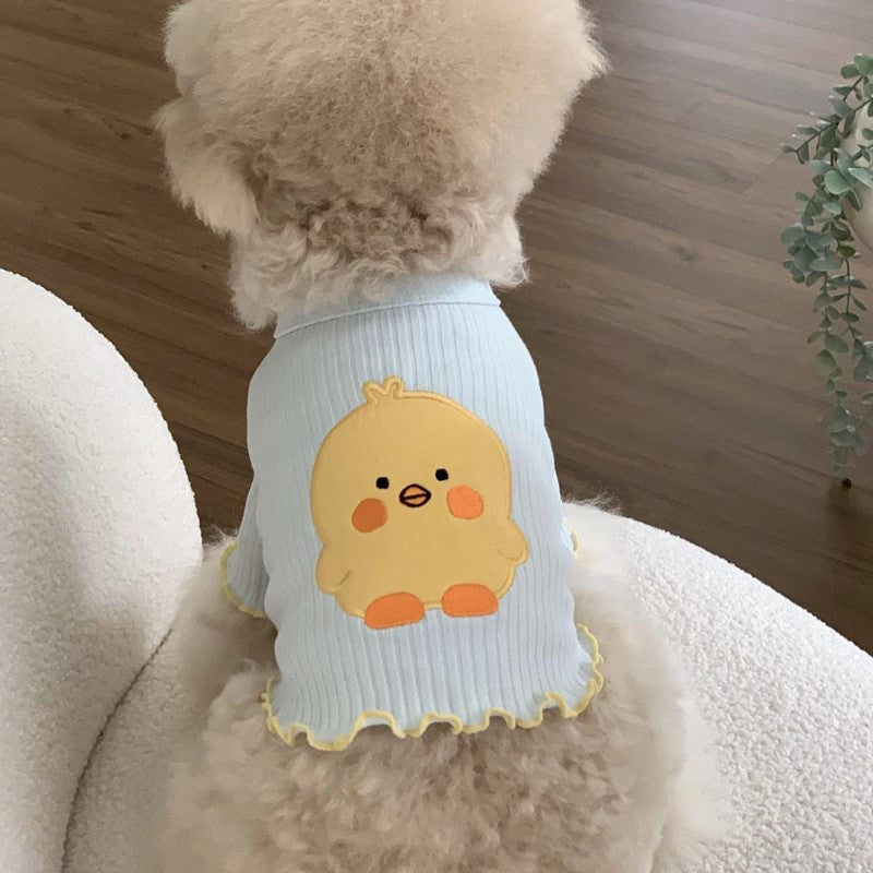 [犬 服]犬 洋服 ins人気商品 夏の薄いペット犬服小さな子犬の夏のTシャツ