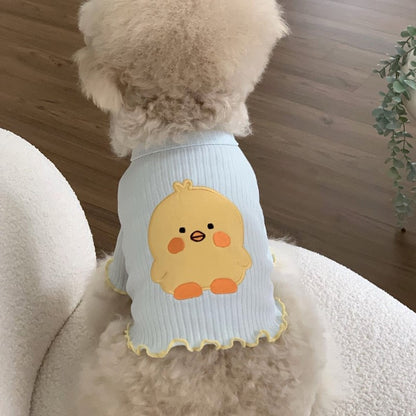 [犬 服]犬 洋服 ins人気商品 夏の薄いペット犬服小さな子犬の夏のTシャツ