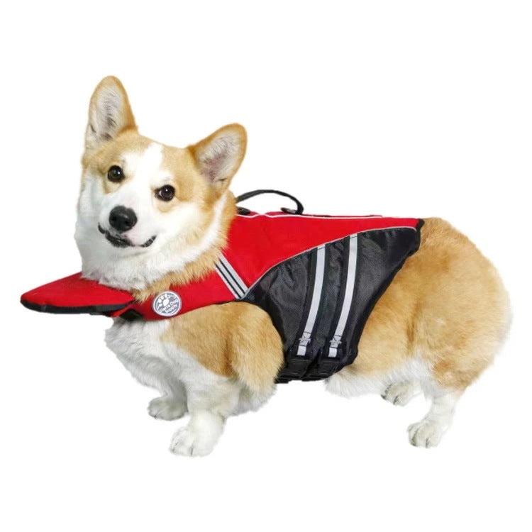 限定販売犬用 大型犬 ライフジャケット 配色 小型犬 フローティング 海 ハンドル付き 犬用 かわいい 海水浴 ライフジャケット 救命胴衣 中型犬 高浮力 プール 川 水遊び あごのせ 川遊び 水害