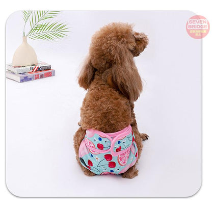 オムツカバー 介護 犬 マーキング防止 マナーパンツ トイレ サニタリーパンツ フルーツ カラフル マナーバンド 吸収 しつけ ドッグウェア