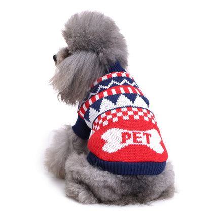 2023年新作入荷　ペット服 犬　服　Tシャツ ドッグウェア犬服クリスマス衣雪花セーターハロウィンペット服セーターヘラジカ衣犬セーター