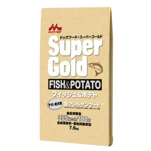森乳サンワールド Supergold フィッシュ&ポテト子犬・成犬用 7.5kg