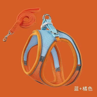 超目玉新品良いレビューハーネス小型犬抜けないおしゃれハーネスリードセット猫ハーネスリードセット小型犬ペット用品マジックテープ夜間反射犬リードハーネスセット