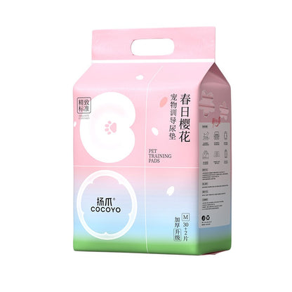 <a href="https://www.qoo10.jp/gmkt.inc/Search/brand.aspx?brandno=109151" target="_blank" class="title_brand" id="btn_brand" title="Honeycare">Honeycare</a>ペットシーツ サクラ柄入り ペットシート厚型　サイズ選択可 レギュラー ワイド スーパーワイド 256枚 128枚 64枚 まとめ買い サクラの香り付き 犬 猫 ペット用品